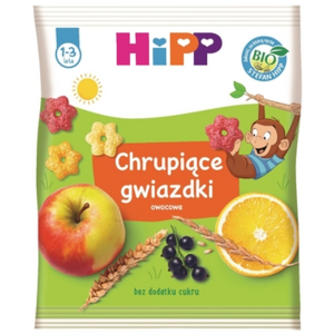 HiPP BIO Chrupiące gwiazdki owocowe dla małych dzieci 1-3 lata 30 g